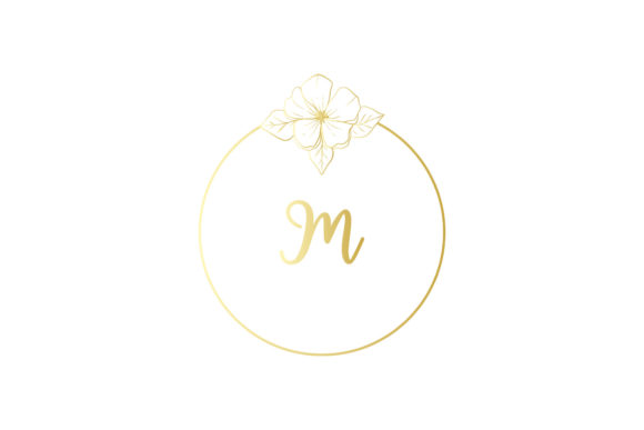 Floral Frame Logo Modern Creative