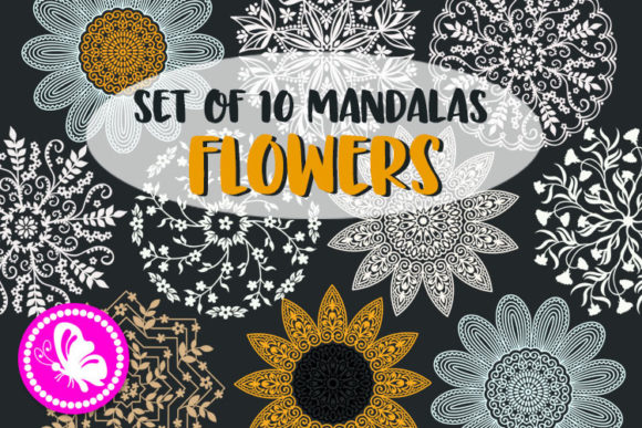 Floral Mandala Sunflower Bundle