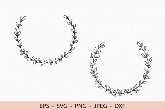 Floral Round Wreath Frame