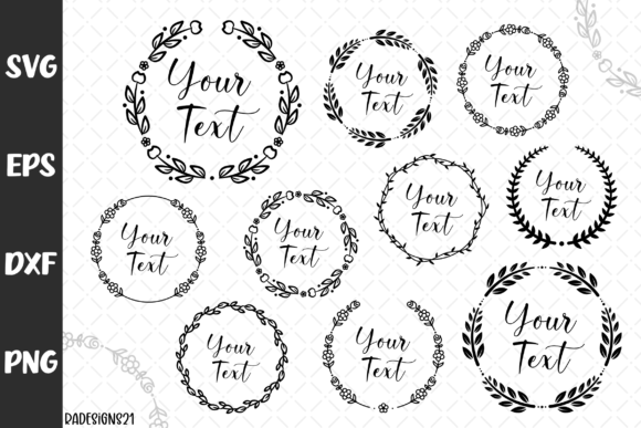 Floral Wreath Clipart Bundle