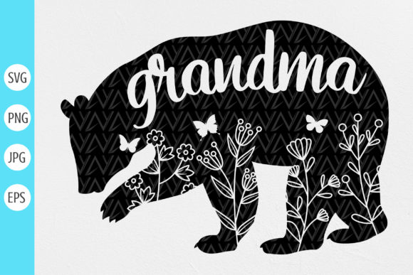 Grandma Bear Floral