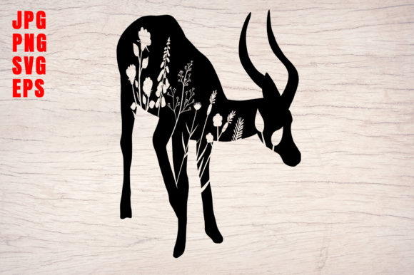Simple Flowers Animal Floral Silhouettes