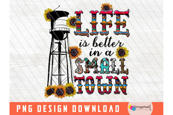 Water Tower PNG, Country Floral PNG
